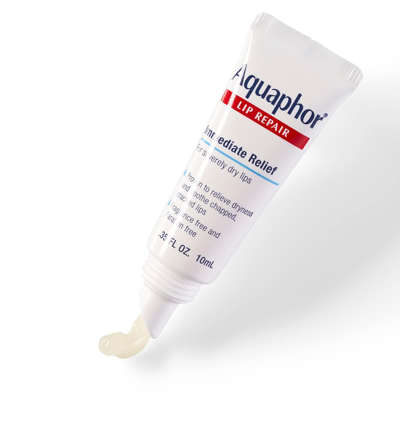 Aquaphor Lip Repair Ointment - Long-lasting Moisture to Soothe Dry Chapped Lips - .35 fl. oz. Tube