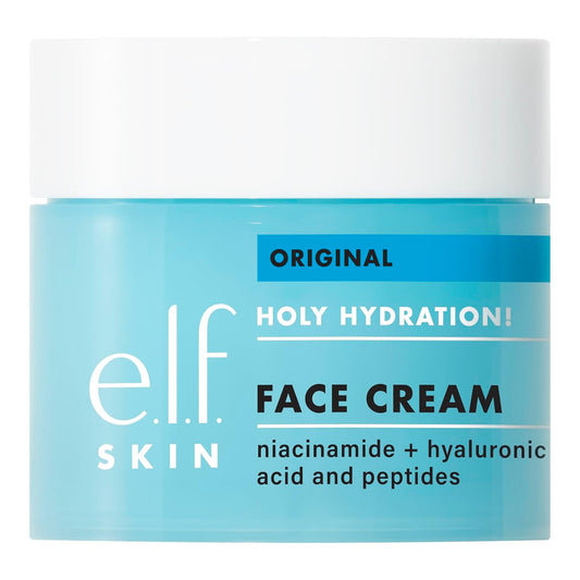 e.l.f. SKIN Holy Hydration! Face Cream, Moisturizer For Nourishing & Plumping Skin, Infused With Hyaluronic Acid, Vegan & Cruelty-Free