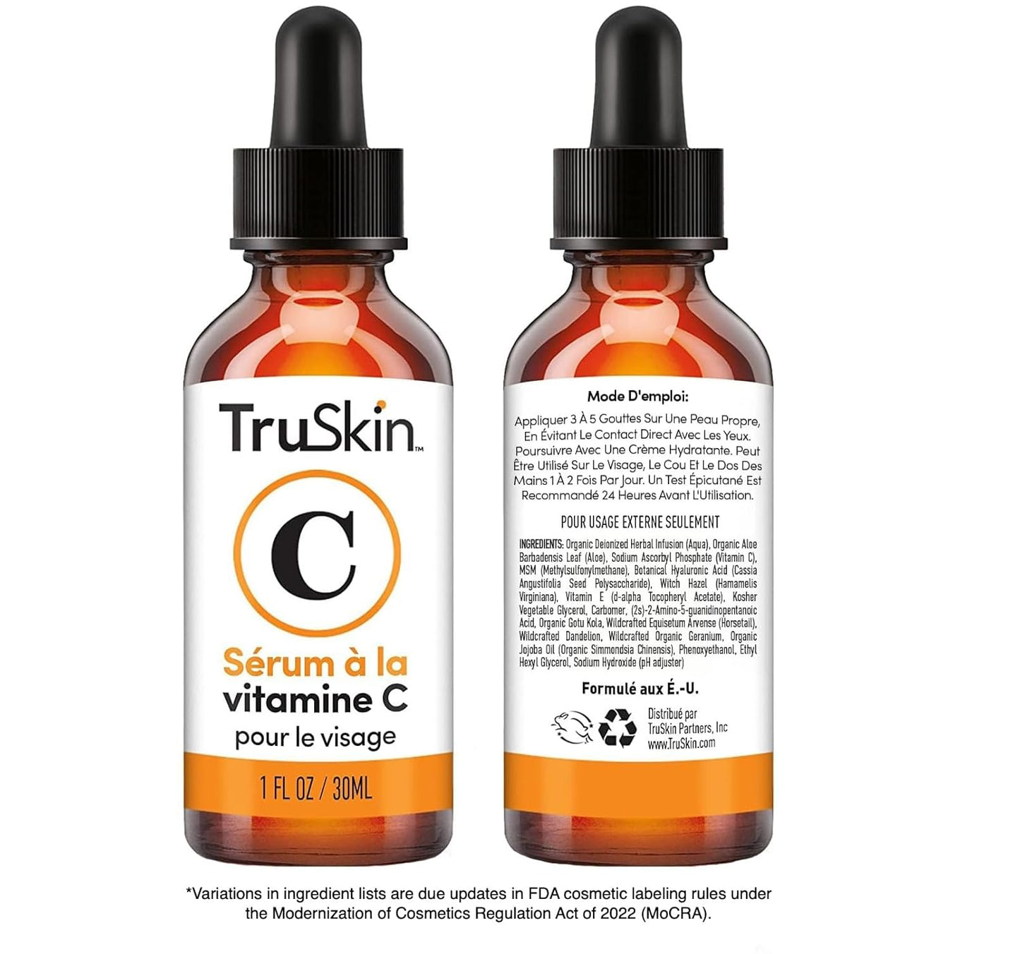 TruSkin Vitamin C Serum – Anti Aging Facial Serum with Vitamin C, Hyaluronic Acid, Vitamin E & More – Brightening Serum for Dark Spots, Even Skin Tone, Eye Area, Fine Lines & Wrinkles, 1 Fl Oz