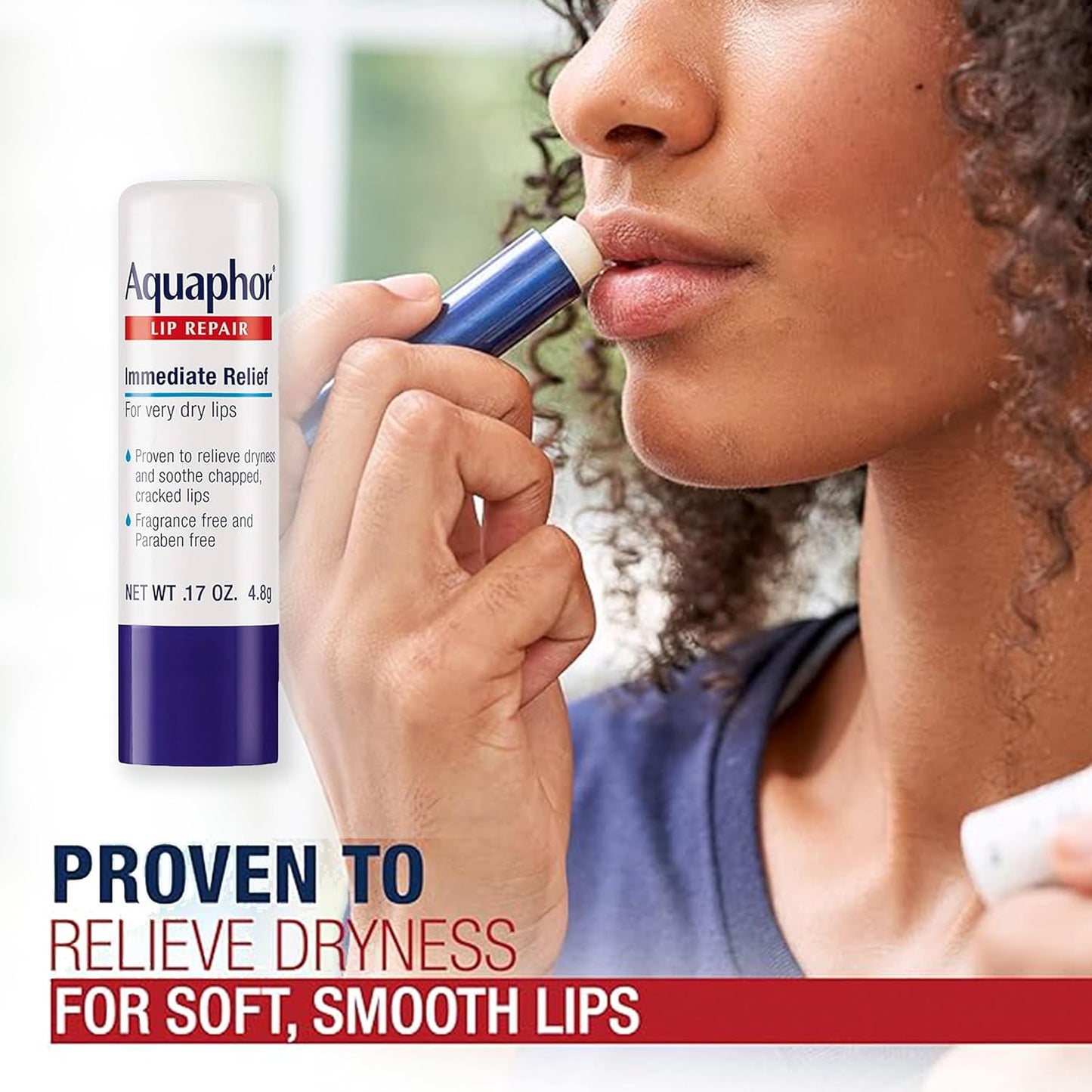 Aquaphor Lip Repair Tubes, Lip Ointment for Chapped Lips, Moisturizing Lip Balm, 0.35 ounce tubes