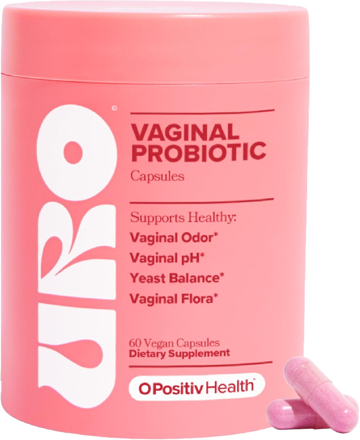 URO Vaginal Probiotics for Women pH Balance with Prebiotics & Lactobacillus Probiotic Blend - Women's Vaginal Health Supplement - Promote Healthy Vaginal Odor & Vaginal Flora