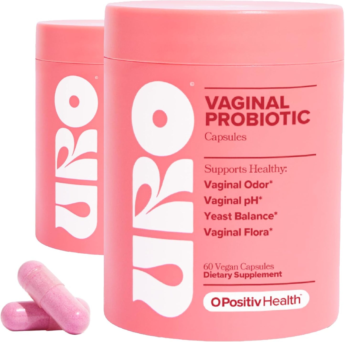 URO Vaginal Probiotics for Women pH Balance with Prebiotics & Lactobacillus Probiotic Blend - Women's Vaginal Health Supplement - Promote Healthy Vaginal Odor & Vaginal Flora