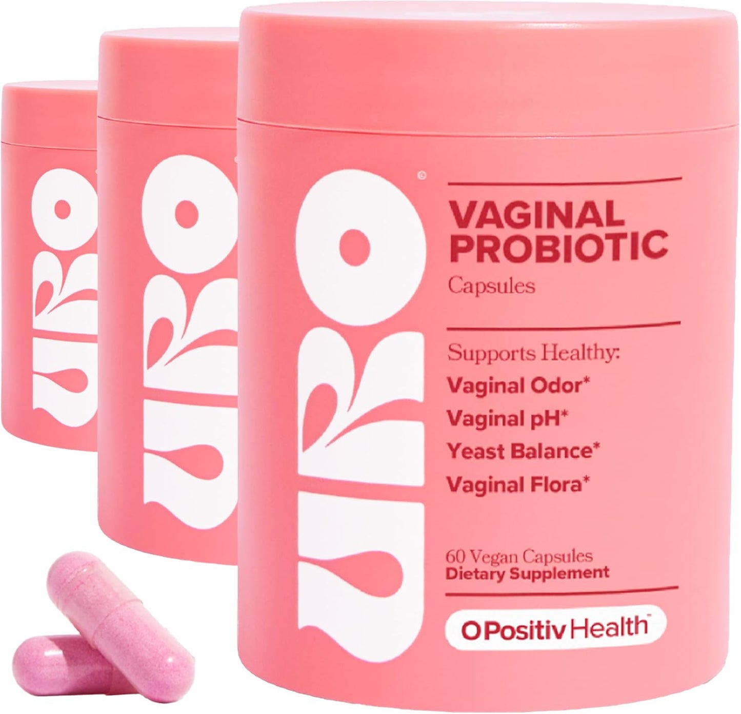 URO Vaginal Probiotics for Women pH Balance with Prebiotics & Lactobacillus Probiotic Blend - Women's Vaginal Health Supplement - Promote Healthy Vaginal Odor & Vaginal Flora