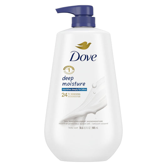 Dove Body Wash with Pump Deep Moisture For Dry Skin Moisturizing Skin Cleanser with 24hr Renewing MicroMoisture Nourishes The Driest Skin