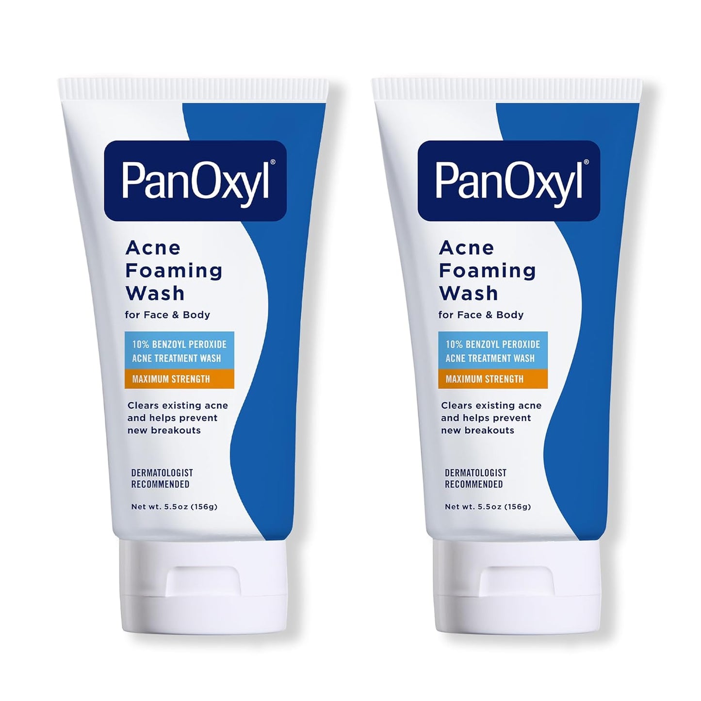 PanOxyl Acne Foaming Wash Benzoyl Peroxide 10% Maximum Strength Antimicrobial, 5.5 Oz