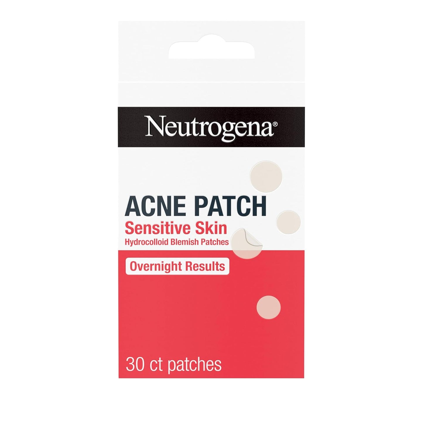 Neutrogena Stubborn Acne Pimple Patches, Acne Treatment for Face, Ultra-Thin Hydrocolloid Spot Stickers Provide Optimal Healing for Pimples, 24 Patches